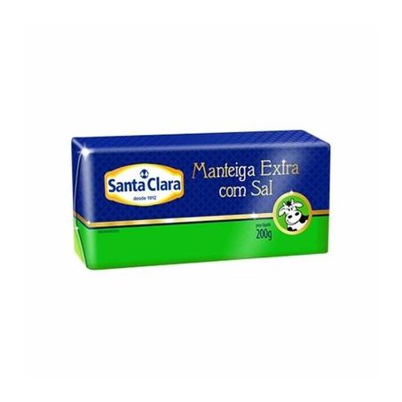 Manteiga santa clara zero lactose c/sal 200g