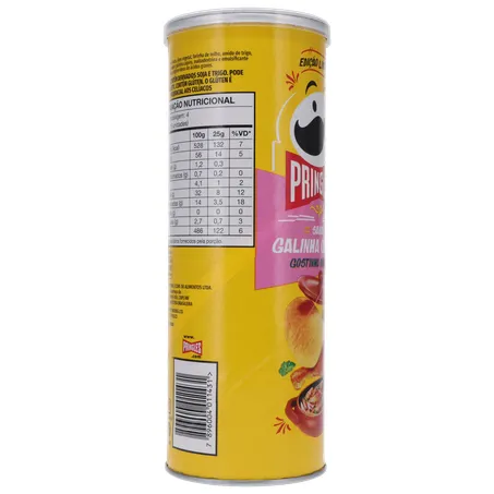 SALGADINHO BATATA PRINGLES GOSTINHO BRAZUCA GALINHA CAIPIRA LATA 100G 360-17