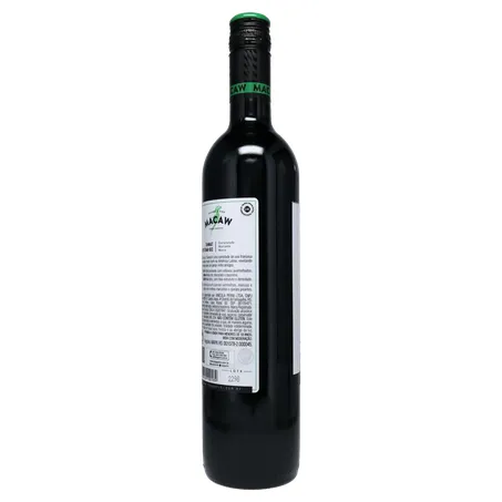 Vinho macaw tinto demi-seco tannat 750ml 360-23