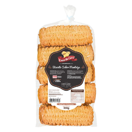 Biscoito manteiga casa da cuca 300g