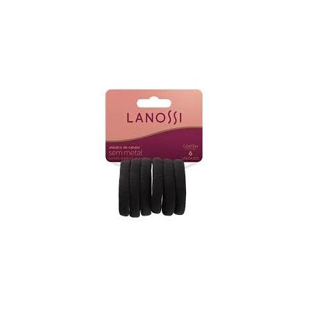 Elástico para cabelos lanossi black ref.ls2537