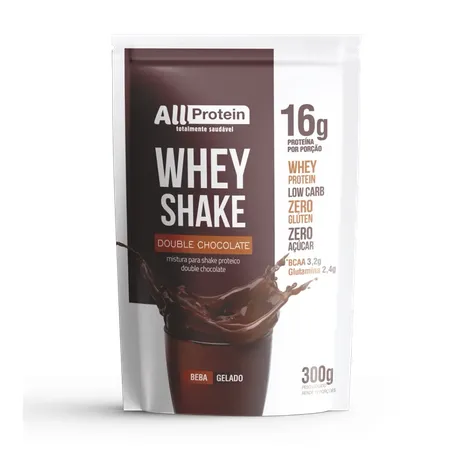 SHAKE PROTEICO DOUBLE CHOCO 300G - ALL PROTEIN