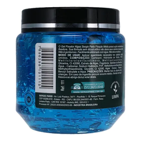 Gel fixador sergio paris azul perf.med 240g 360-22