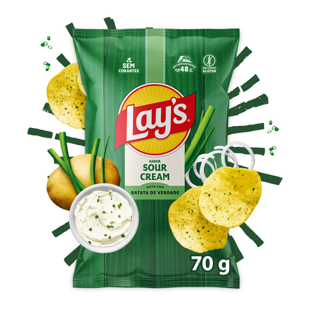 Batata Lays Sour Cream 70g 360-1