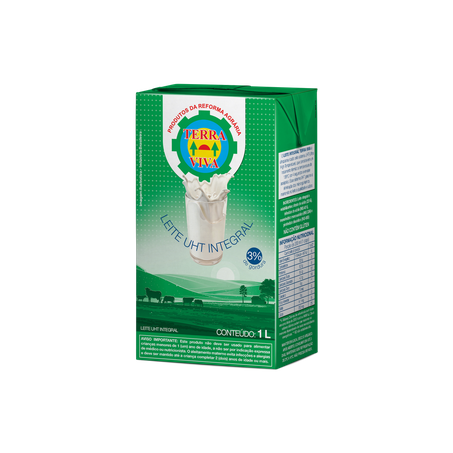 Leite terra viva integral 1l