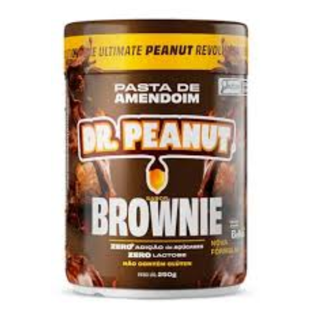 Pasta amendoim dr peanut 250g brownie