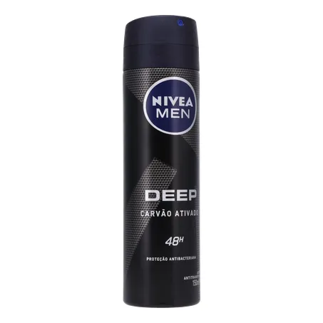 DESOD.NIVEA AERO 150ML DEEP CARVAO ATIVO MASC 360-34