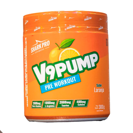 V9 PUMP PRE WORKOUT SABOR LARANJA 300G