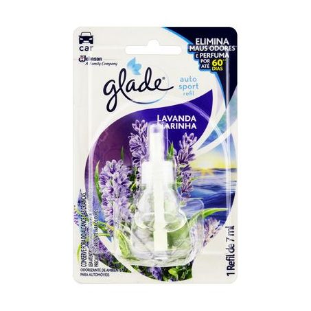 PURIFICADOR AR GLADE REFIL AUTO SPORT LAVANDA MAR 