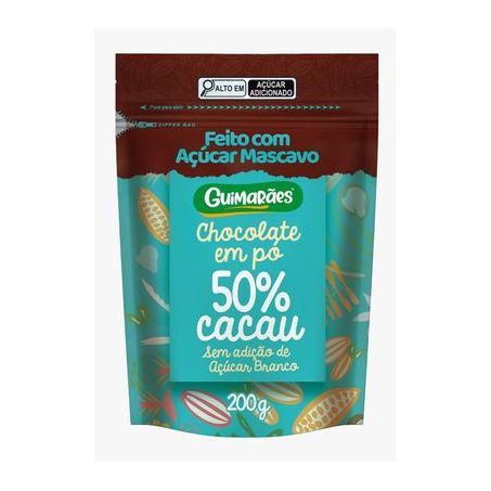 Choco em po guimarães 50% 200gr
