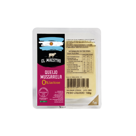 QUEIJO MUSSARELA EL MAESTRO 140G Z/LACTO