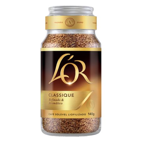Café solúvel liofilizado classique l'or
