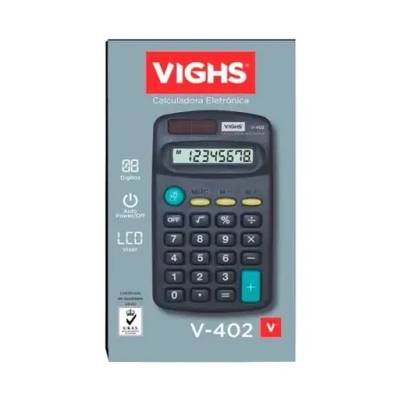 CALCULADORA  DE BOLSO 8 DÍGITOS V-402 VIGHS