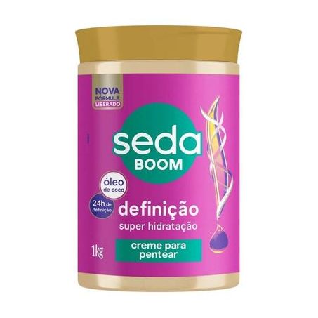 Creme pentear seda boom definicao oleo coco1kg