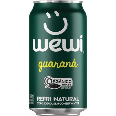 Refrigerante Wewi Orgânico Guaraná Lata 350Ml