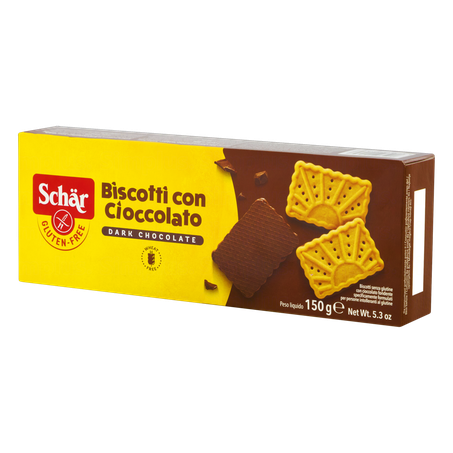 Biscoito schar cioccolato sem gluten 150g