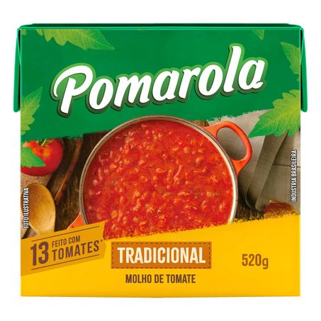 Molho de tomate tradicional pomarola