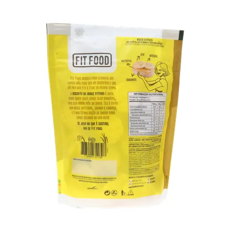 Biscoito de Arroz Fit Food Quinda Integrais e Linhaça Sachê 90gr 360-17