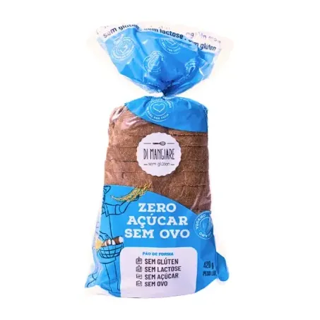 PÃO ZERO AÇÚCAR SEM GLÚTEN 420G - DI MANGIARE