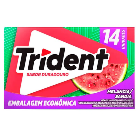 GOMA DE MASCAR TRIDENT LV+ PG- MELANCIA 25,2G