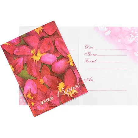 CONVITE ANIV.REGINA 15 ANOS FLORES VERME