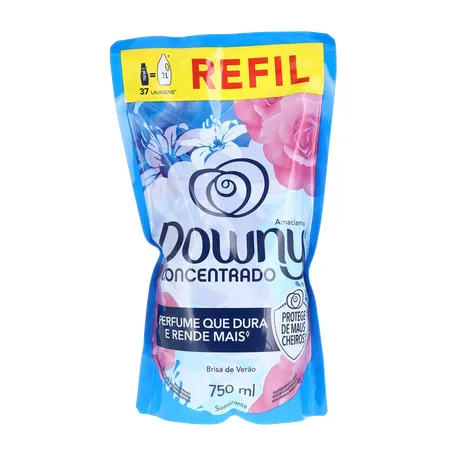 Amaciante Concentrado Downy 750ml - Brisa de Verão - Sachê