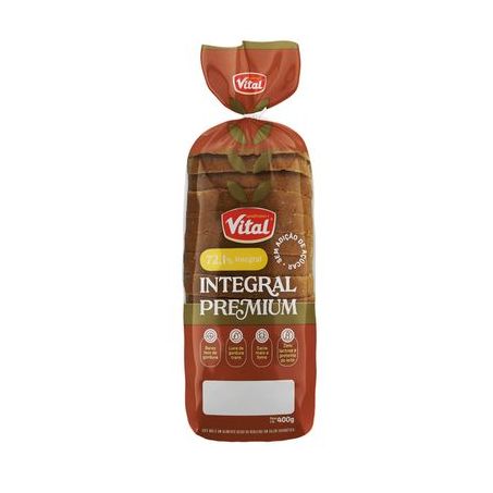 Pão vital integral premium 400g