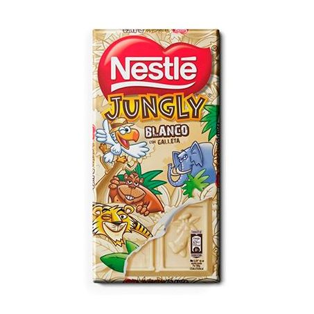 CHOCOLATE EM BARRA NESTLE JUNGLY BRANCO 125G