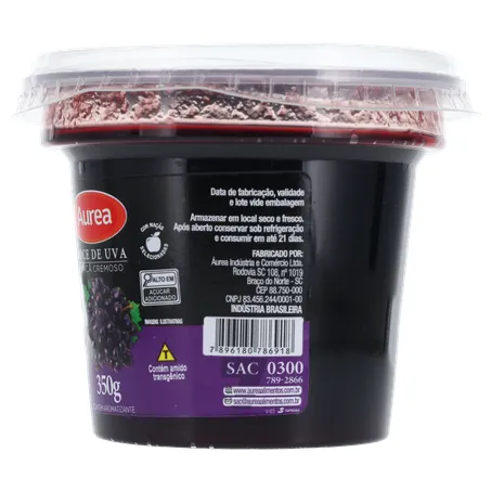 DOCE DE FRUTAS AUREA UVA E MAÇA 350G 360-6