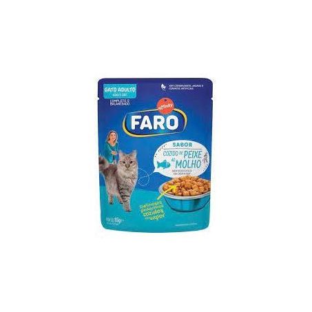 RACAO GATO FARO ADULTO PEIXE SC 85G