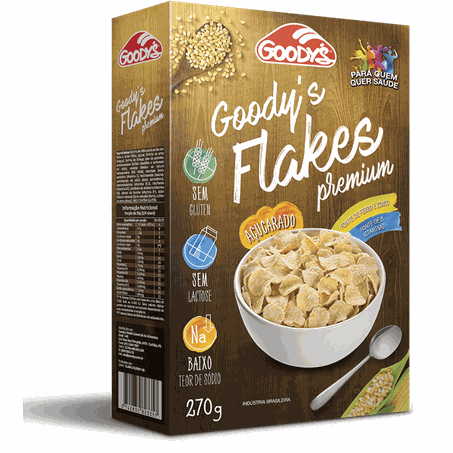 Cereal Matinal Goody s Flakes Acucar Sem Lactose\ Sem Glutem 270g