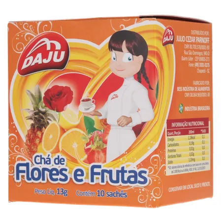 Cha daju flores e frutas 10sc 360-21
