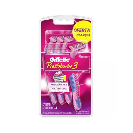 Aparelho depilador prestobarba 3 fem l4p3