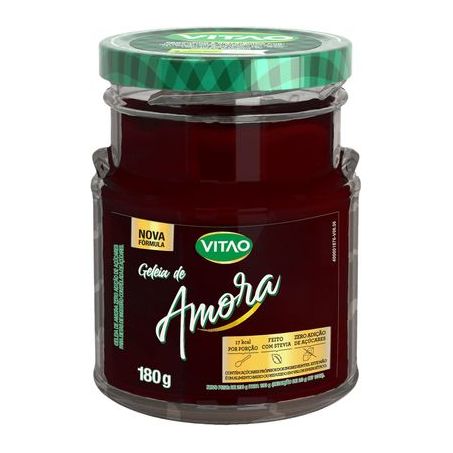 Geleia de Amora Vitao Pote de Vidro 180gr
