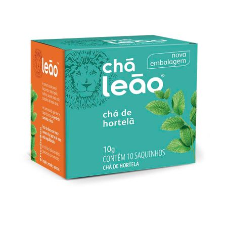 CHA ERVAS HORTELA LEAO 10G C/10 SCH