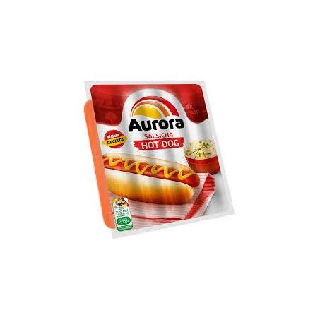 SALSICHA AURORA HOT DOG 500G