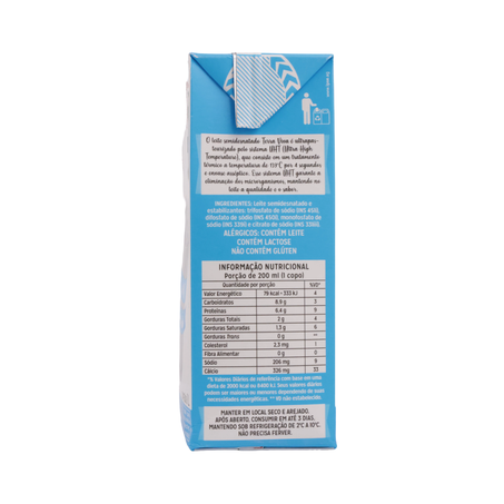 LEITE LONGA VIDA TERRA VIVA SEMIDESNATADO 1L 360-14