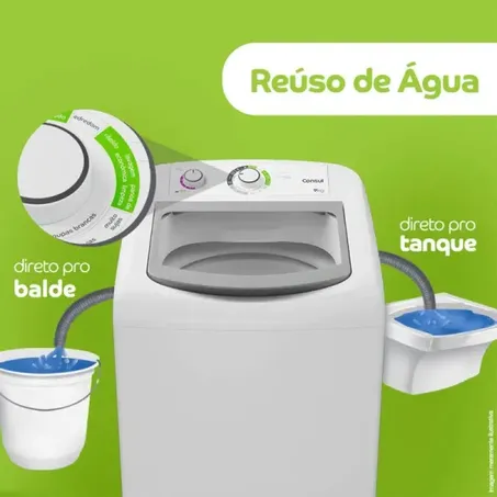 CONSUL LAVADORA DE ROUPAS 9KG 220V CWB09ABBNA      360-3