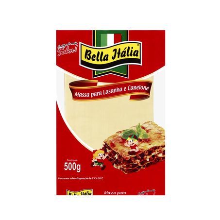 Massa para lasanha canelone bella itália 500g