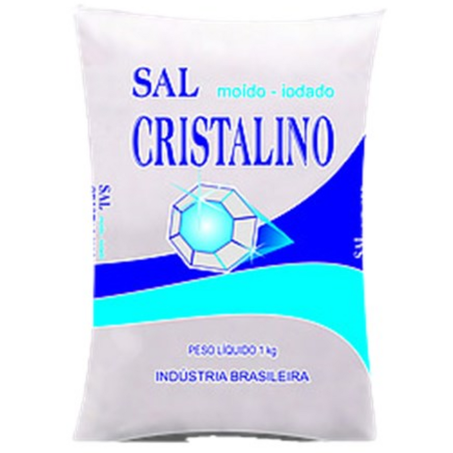 Sal refinado iodado cristalino kg