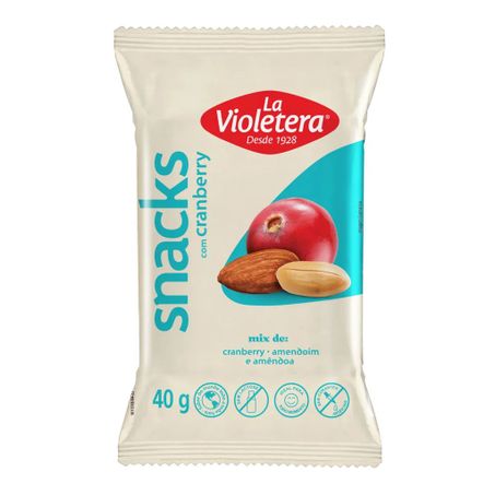 MIX SNACK C/CRANBERRY LA VIOLETERA 40G