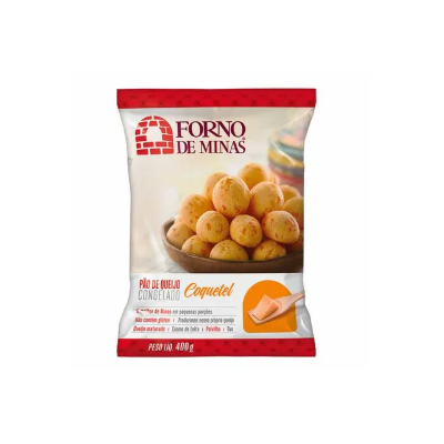 Pão queijo coquetel forno minas cg 400g