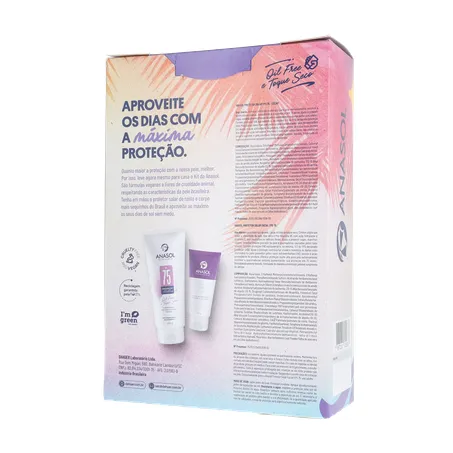 KIT PROTETOR SOLAR ANASOL FPS 75 200G + GRÁTIS PROTETOR SOLAR FACIAL FPS 75 60G 360-20