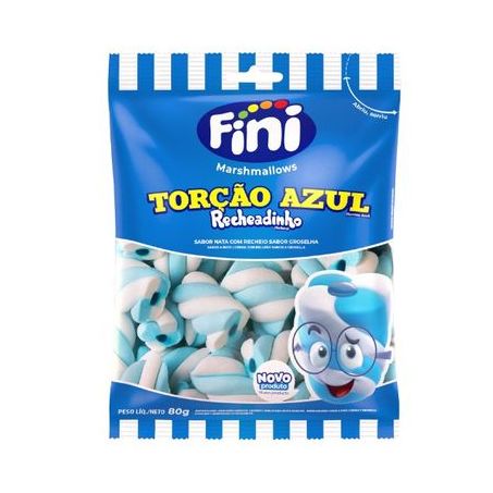 Marshmallow fini recheado azul 80g