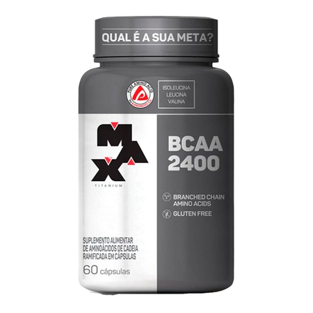Suplemento Alimentar Max Titanium BCAA 2400 com 60 Cápsulas