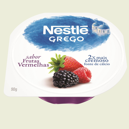 IOGURTE GREGO NESTLE 90G CALDA FRUTAS VERMELHAS