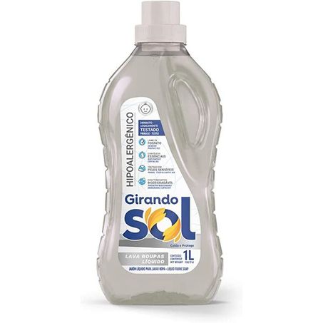 Lava roupas liquido hipoalergenico girando sol 1l