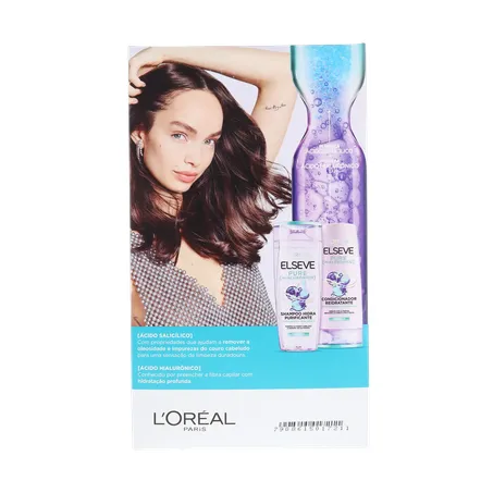 KIT ELSEVE SHAMPOO 375ML + CONDICIONADOR 170ML HIALURÔNICO PURE 360-18