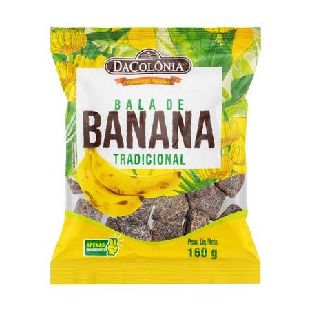 BALA DE BANANA DA COLONIA 160G