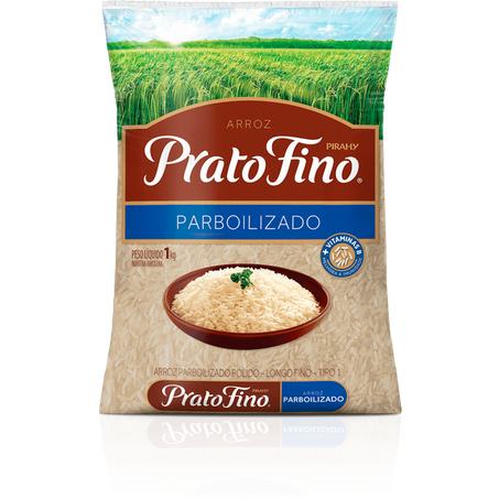 Arroz prato fino 1kg parboilizado